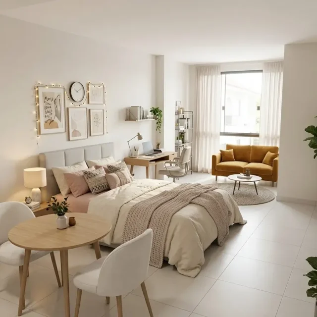 Monoambiente con balcón en preventa (32 m²)
