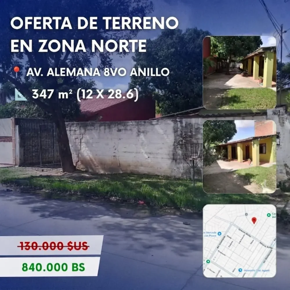 Casa a Precio de Terreno en Zona Norte con 12 m. de Frente